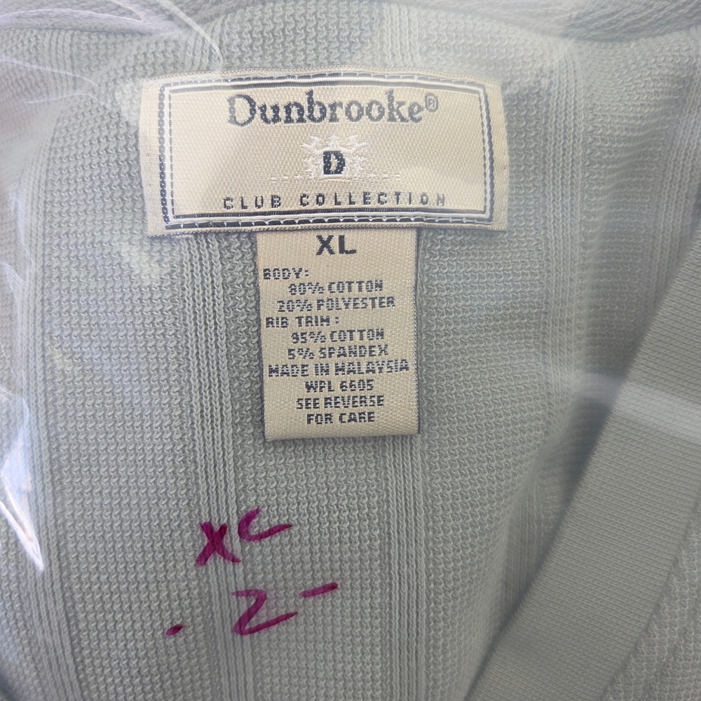 VTG Dunbrooke Mens XL Sage Green Golf Sweater Vest St Josephs Academy 2002 - Picture 10 of 10